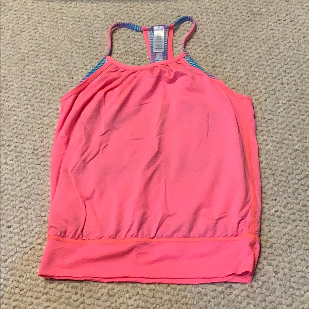 Neon pink ivivva sports tank top